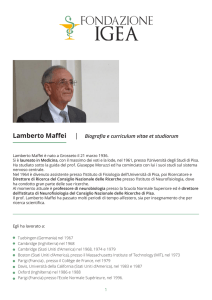 prof. Lamberto Maffei - Fondazione Igea Onlus