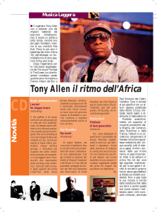 Tony Allen il ritmo dell`Africa