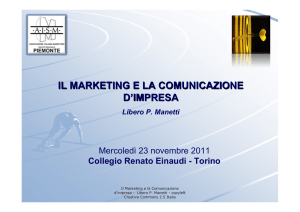 “Il marketing e la comunicazione di impresa” di Libero Manetti