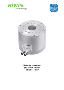 Manuale operativo per tavole rotanti TMS3 e TMS7