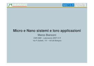 Micro e Nano sistemi e loro applicazioni