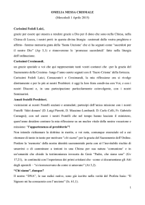 OMELIA MESSA CRISMALE - Arcidiocesi di Lucca