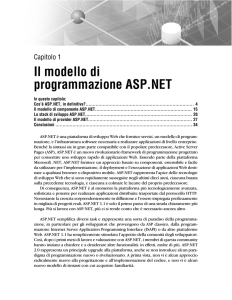 Il modello di programmazione ASP.NET