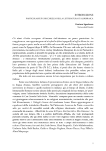 introduzione - Italianistica Ultraiectina