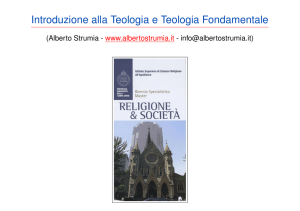 Introduzione alla Teologia e Teologia Fondamentale