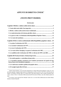 APPUNTI DI DIRITTO CINESE (TESTO PROVVISORIO)