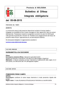 Bollettino del 2015.08.05 - Agricoltura Regione Emilia