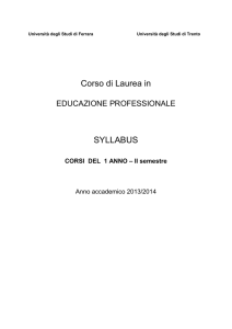 Syllabus 1 anno II semestre 13_14