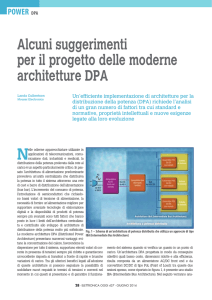 Alcuni suggerimenti per il progetto delle moderne architetture DPA