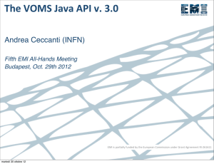 The VOMS Java API v. 3.0