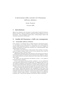 L`arco elettrico e le sue proprietà