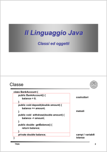 Java-Classi_ed_Ogget.. - Dipartimento di Ingegneria dell`Informazione