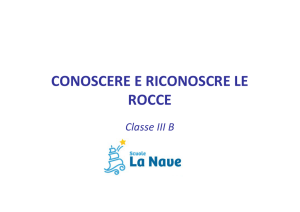 CONOSCERE E RICONOSCRE LE ROCCE