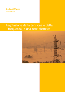 Regolazione della tensione e della frequenza in una