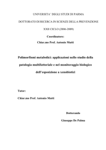 polimorfismi metabolici