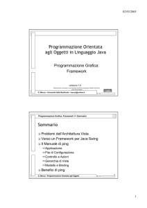 Programmazione Orientata agli Oggetti in Linguaggio Java Sommario