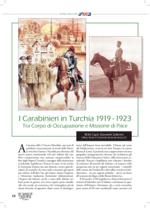 I Carabinieri in Turchia 1919 - 1923