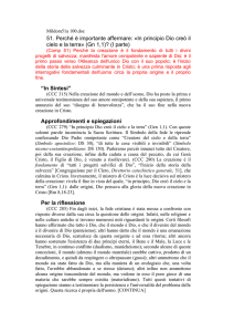 51. Perché è importante affermare: «In principio Dio creò il cielo e la