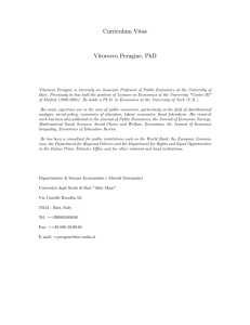 Curriculum Vitae Vitorocco Peragine, PhD
