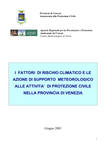 Clima Venezia DEF - Protezione Civile Città Metropolitana di Venezia