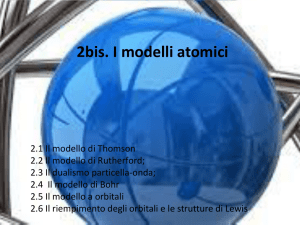I modelli atomici