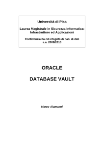 oracle database vault