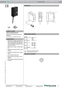 1 Sensori optoelettronici standard, sensori di