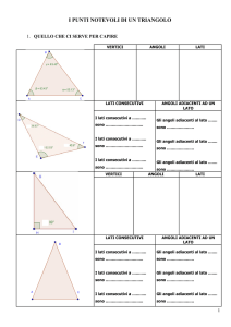 I PUNTI NOTEVOLI DI UN TRIANGOLO - Digilander