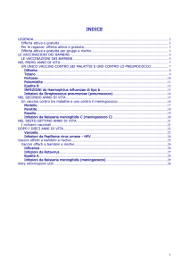 Libretto regionale sulle vaccinazioni