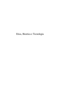 Etica, Bioetica e Tecnologia