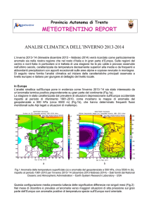 Analisi climatica inverno 2014