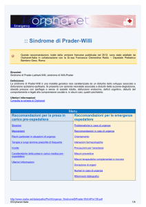 Sindrome di Prader-Willi
