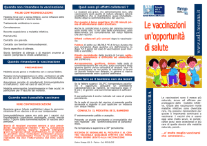 Brochure Vaccinazioni Pediatriche