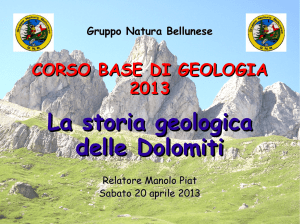 La storia geologica delle Dolomiti