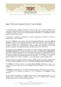 Oggetto: Ufficio Scuola Fondazione Petruzzelli – Concerto Sinfonico
