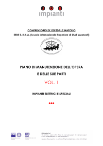 Fascicolo manutenzioni impianti elettrici e speciali