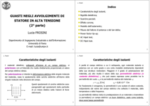 GUASTI NEGLI AVVOLGIMENTI DI STATORE IN ALTA TENSIONE