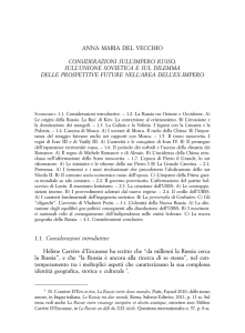 anna maria del vecchio considerazioni sull`impero russo, sull`unione