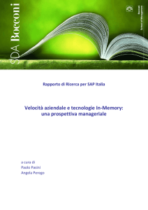 Velocità aziendale e tecnologie In-Memory: una
