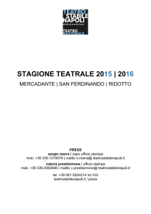 stagione teatrale 2015 | 2016