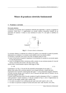 Grandezze elettriche fondamentali - Ingegneria elettrica ed elettronica