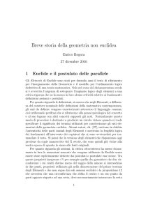 Breve storia della geometria non euclidea