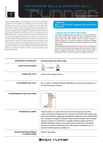 prevenzione delle distorsioni della caviglia