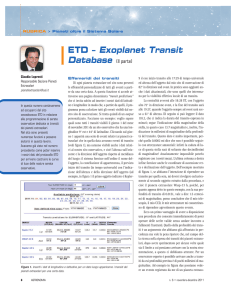 ETD – Exoplanet Transit - Sezione Pianeti Extrasolari