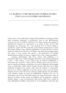 la marina come richiamo pubblicitario fino alla ii