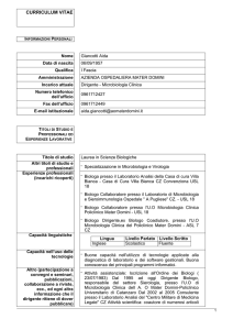 curriculum vitae - AOU MaTerDomini