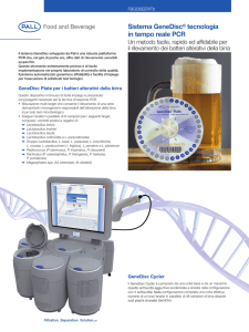 Sistema GeneDisc® tecnologia in tempo reale PCR