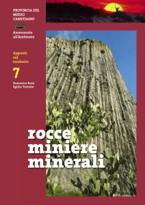 rocce miniere minerali - Provincia del Medio Campidano