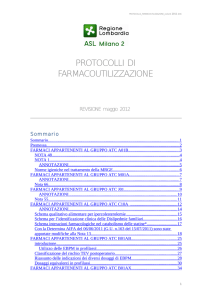 protocolli di farmacoutilizzazione