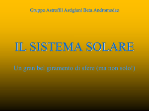 il sistema solare 2014